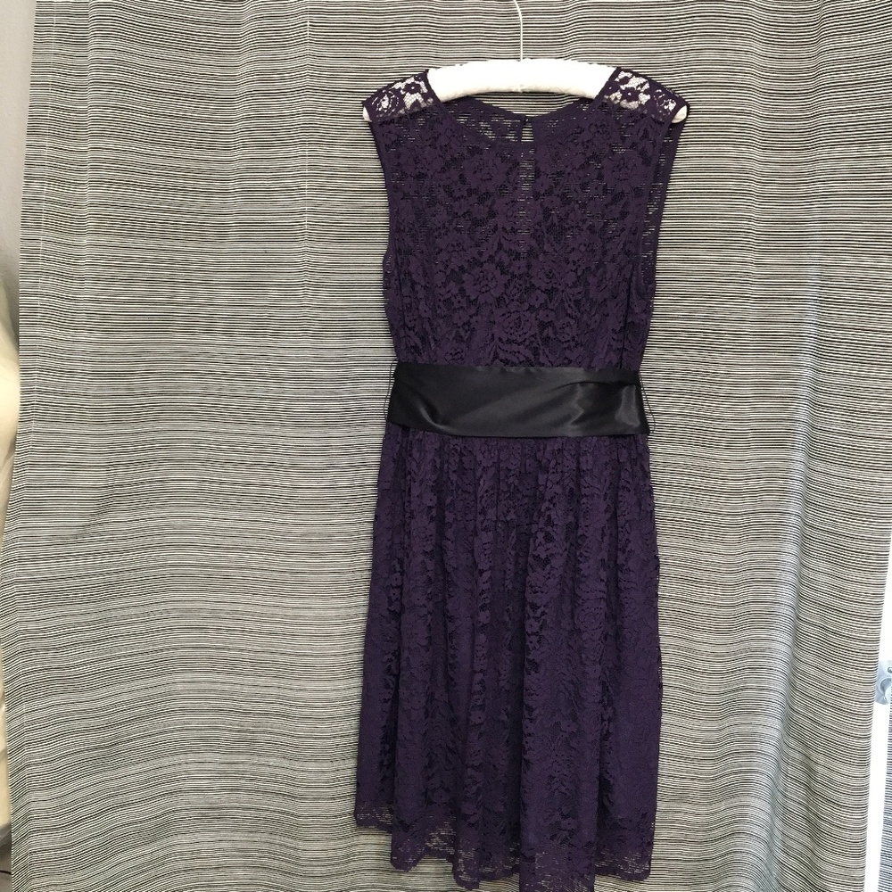 Tevolio Purple Sleeveless Lace Dress Size 14